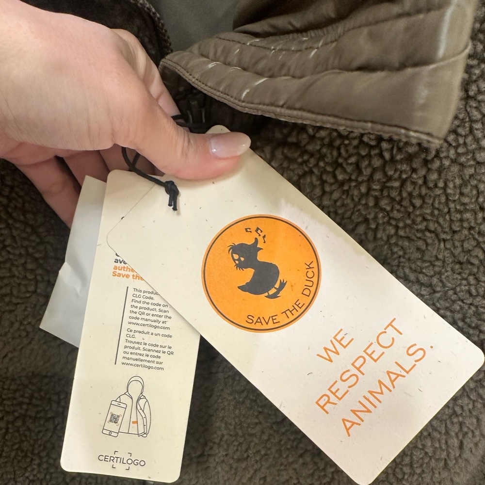 SAVE THE DUCK Brown Puffer Jacket - Picture 5 of 5